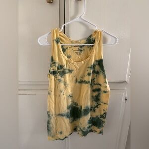 THREE tie dye tanks NWOT size S